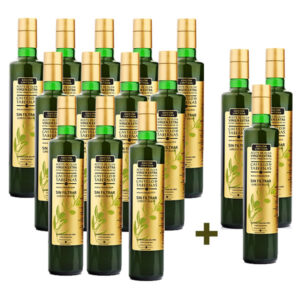 Aceite de oliva virgen extra sin filtrar Green olive nueva cosecha 2024/25 Botella 500ml Caja 12+3 unidades